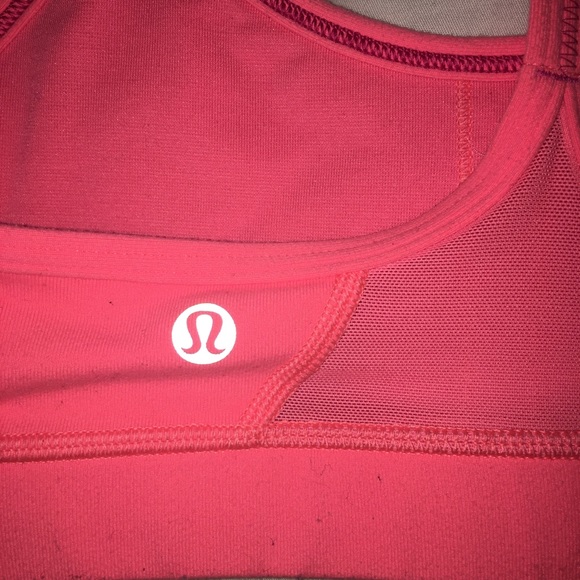 Cute bright coral lululemon sports bra💗🍋 - Picture 3 of 5